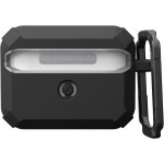 Θήκη UAG Plasma για Apple AirPods PRO 3 2025, Ασύρματη φόρτιση/Ένδειξη LED, αποσπώμενο Carabiner Hook - ΜΑΥΡΟ - 104132114040