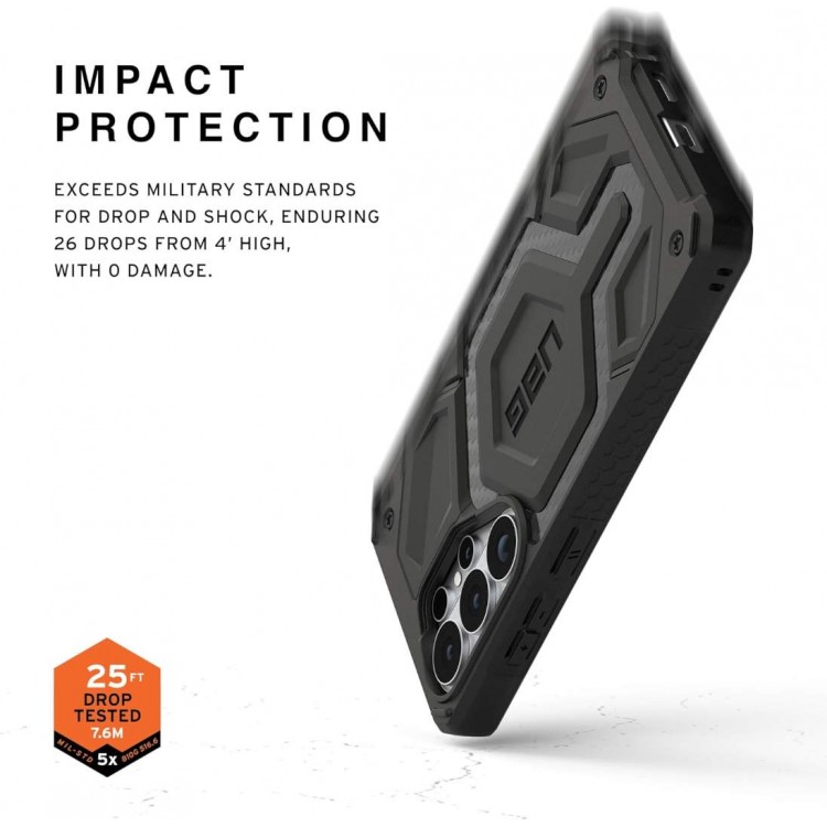 Θήκη UAG MONARCH Pro Magnet MAGSAFE για Samsung Galaxy S26 Ultra 2026 5G - Carbon Fiber ΜΑΥΡΟ - 214513114242