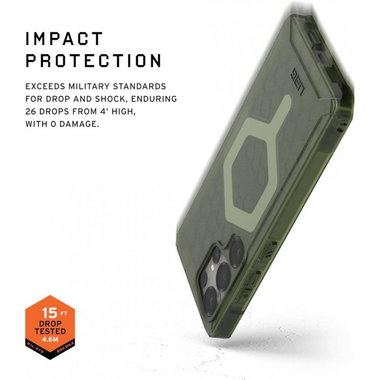 Θήκη UAG Essential Armor MAGSAFE για Samsung Galaxy S25 Ultra 5G 2025 - ΠΡΑΣΙΝΟ ΧΑΚΙ - 214492117272