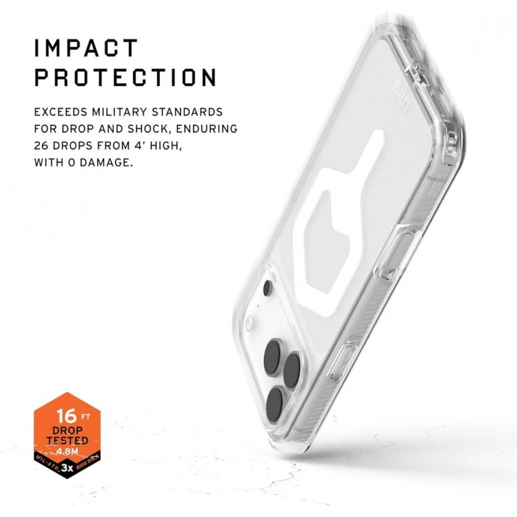Θήκη UAG Plyo MagSafe για Apple iPhone 17 Pro 6.3 5G 2025 - ICE/ΔΙΑΦΑΝΟ ΛΕΥΚΟ - 114529114341