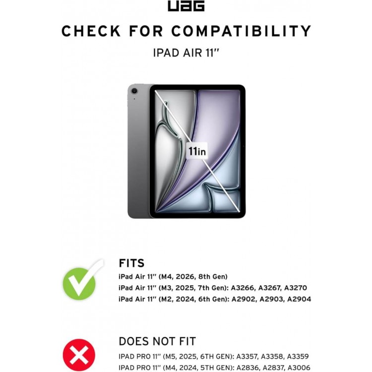 Θήκη UAG folio Metropolis SE για Apple iPad Air 11" 2024/2025/2026 M3/M2 /Air 10.9(2020/22-4th/5th gen) - Cloud ΜΠΛΕ - 124473114151