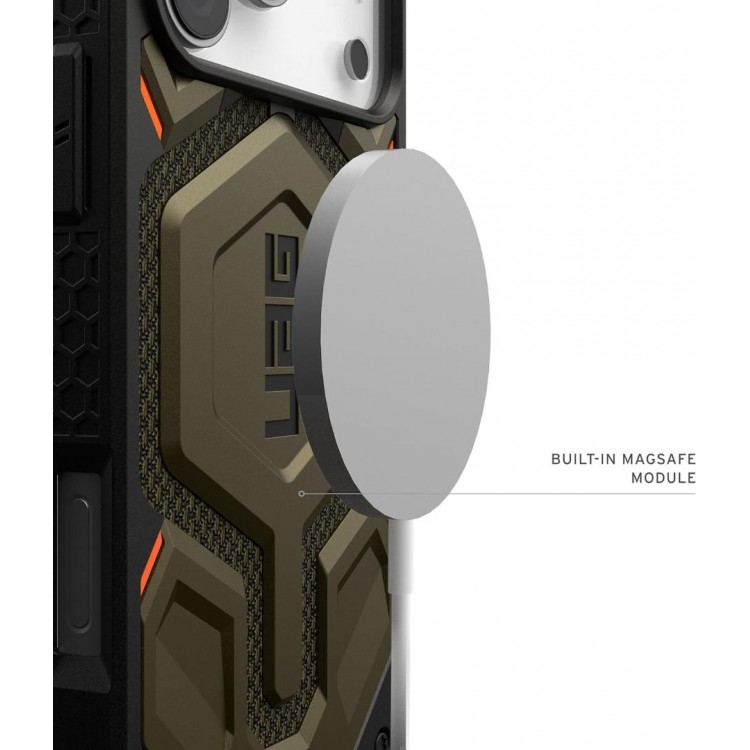Θήκη UAG MONARCH Pro MagSafe για Apple iPhone 17 Pro 6.3 5G 2025 - Kevlar Element ΠΡΑΣΙΝΟ - 11451311397B