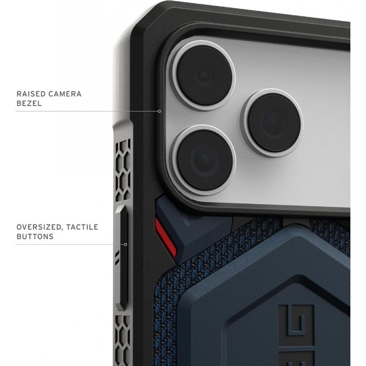 Θήκη UAG MONARCH Pro MagSafe για Apple iPhone 17 Pro 6.3 5G 2025 - Kevlar Mallard ΜΠΛΕ - 114513113955