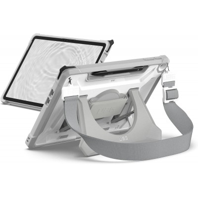 Θήκη UAG PLASMA Healthcare SHELL με Χειρολαβή & ιμάντα ώμου για MICROSOFT Surface Pro 12" (1st - 2025) - ΛΕΥΚΟ/ΓΚΡΙ - 324023B14130
