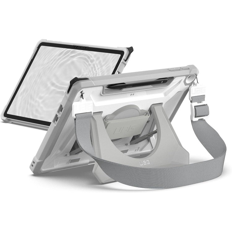 Θήκη UAG PLASMA Healthcare SHELL με Χειρολαβή & ιμάντα ώμου για MICROSOFT Surface Pro 12" (1st - 2025) - ΛΕΥΚΟ/ΓΚΡΙ - 324023B14130