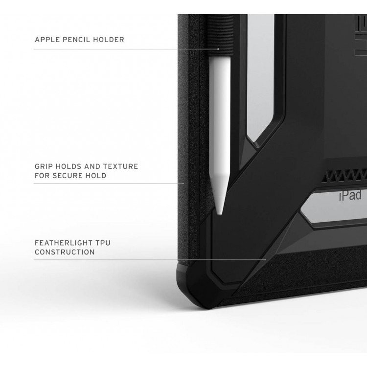 Θήκη UAG Scout για Apple iPad 10.9 (2022 - 10th gen), iPad 11 (10ης Γενιάς 2022 / A16-11ης Γενιάς 2025) - ΜΑΥΡΟ - 124507114040