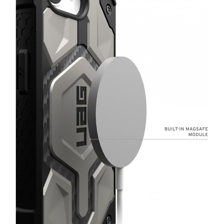 Θήκη UAG MONARCH Pro MagSafe για Apple iPhone 16e 6.1 5G 2025 - Titanium ΜΑΥΡΟ - 114497113636