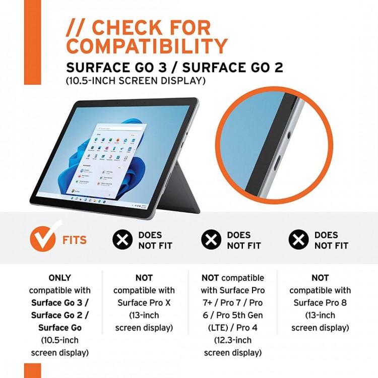 Θήκη UAG Plyo SHELL για MICROSOFT Surface Go 3, Go 2, Go - ΔΙΑΦΑΝΟ - 321072114343