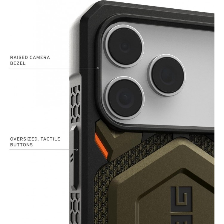 Θήκη UAG MONARCH Pro MagSafe για Apple iPhone 17 Pro 6.3 5G 2025 - Kevlar Element ΠΡΑΣΙΝΟ - 11451311397B