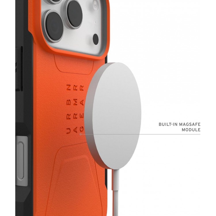Θήκη UAG Civilian SE MagSafe για Apple iPhone 17 PRO 6.3 5G 2025 - ΠΟΡΤΟΚΑΛΙ - 114545119797