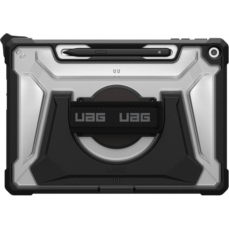 Θήκη UAG PLASMA SHELL με Χειρολαβή & ιμάντα ώμου για MICROSOFT Surface Pro 12" (1st - 2025) - Ice ΔΙΑΦΑΝΟ / ΜΑΥΡΟ - 324023114340