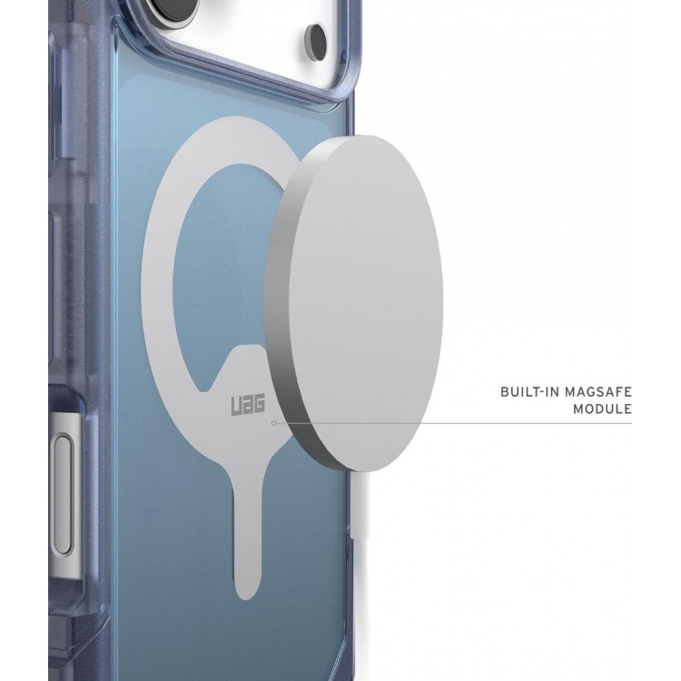 Case UAG Trooper MagSafe με Προστατευτικό πλαίσιο/θύρα φόρτισης for Apple iPhone 17 Pro MAX 6.9 5G 2025 - Cloud ΜΠΛΕ - 114522114151