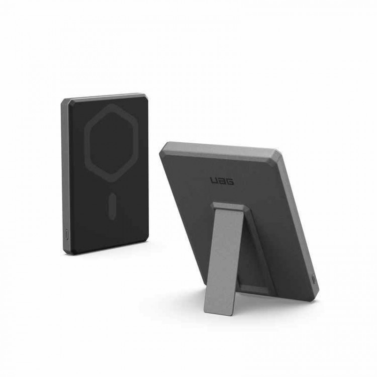 UAG Ultra Slim PowerBank MagSafe με Ενσωματωμένη βάση 5.000 mAh - ΜΑΥΡΟ/Τitanium - 9B4417114030