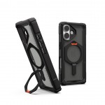 Θήκη UAG Plasma XTE MAGSAFE MS Kickstand με ενσωματωμένη βάση για APPLE iPhone 17 6.3 5G 2025 - ΜΑΥΡΟ/Pop ΠΟΡΤΟΚΑΛΙ - 114526114097