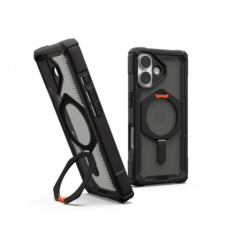 Θήκη UAG Plasma XTE MAGSAFE MS Kickstand με ενσωματωμένη βάση για APPLE iPhone 17 6.3 5G 2025 - ΜΑΥΡΟ/Pop ΠΟΡΤΟΚΑΛΙ - 114526114097