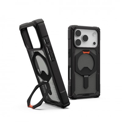Θήκη UAG Plasma XTE MAGSAFE MS Kickstand με ενσωματωμένη βάση για APPLE iPhone 17 Pro Max 6.9 2025 - ΜΑΥΡΟ/Pop ΠΟΡΤΟΚΑΛΙ - 114528114097