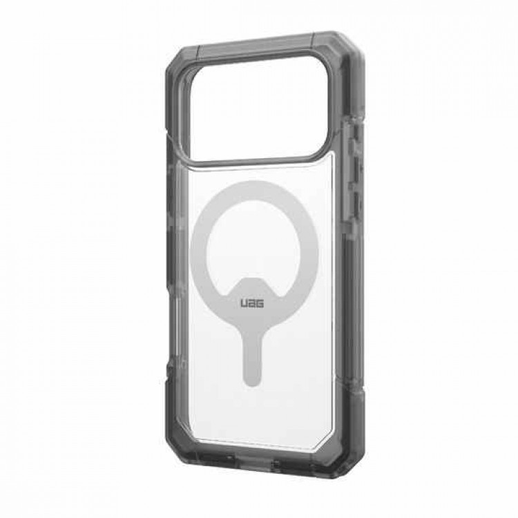 Case UAG Trooper MagSafe με Προστατευτικό πλαίσιο/θύρα φόρτισης for Apple iPhone 17 Pro MAX 6.9 5G 2025 - Ash/ΔΙΑΦΑΝΟ - 114522114G31