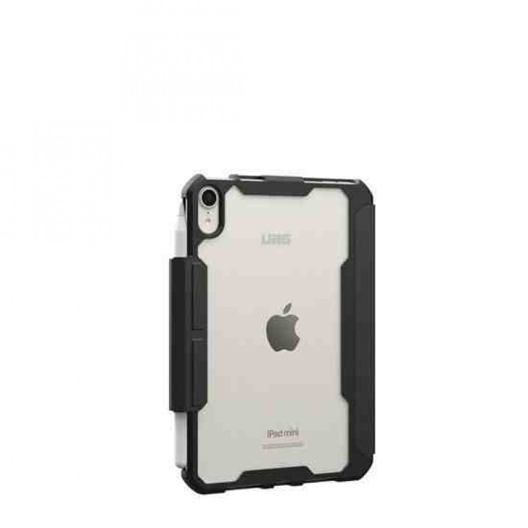 Θήκη UAG folio Essential Armor Pencil Pen Holder για Apple iPad Mini 8.3 (2024/21 - 6ης/7ης Γενιάς) - ΔΙΑΦΑΝΟ ΜΑΥΡΟ - 124485114040