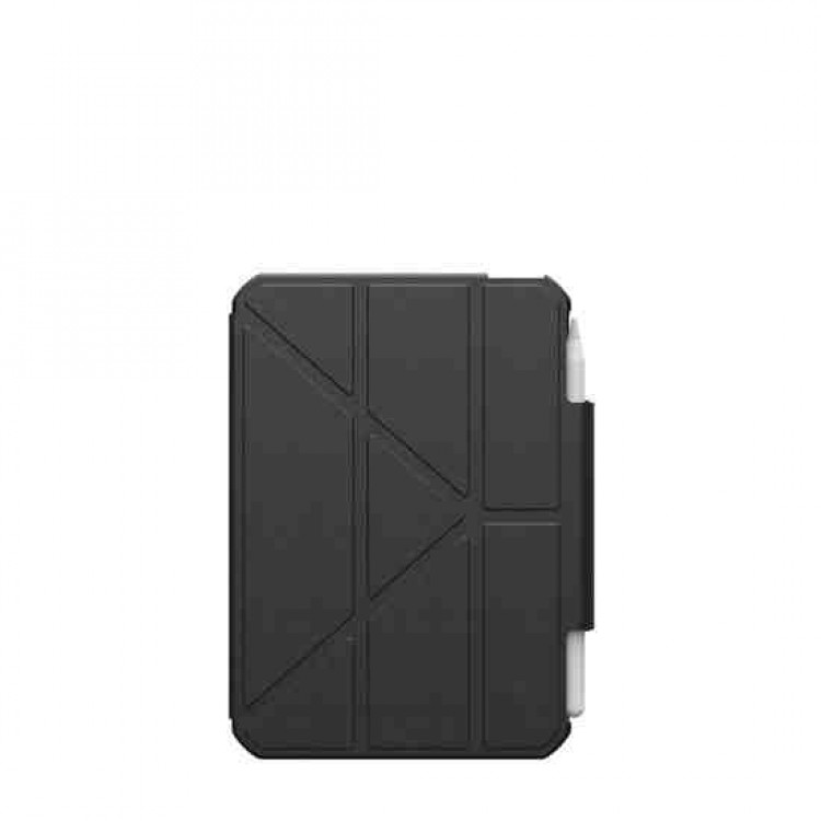 Θήκη UAG folio Essential Armor Pencil Pen Holder για Apple iPad Mini 8.3 (2024/21 - 6ης/7ης Γενιάς) - ΔΙΑΦΑΝΟ ΜΑΥΡΟ - 124485114040