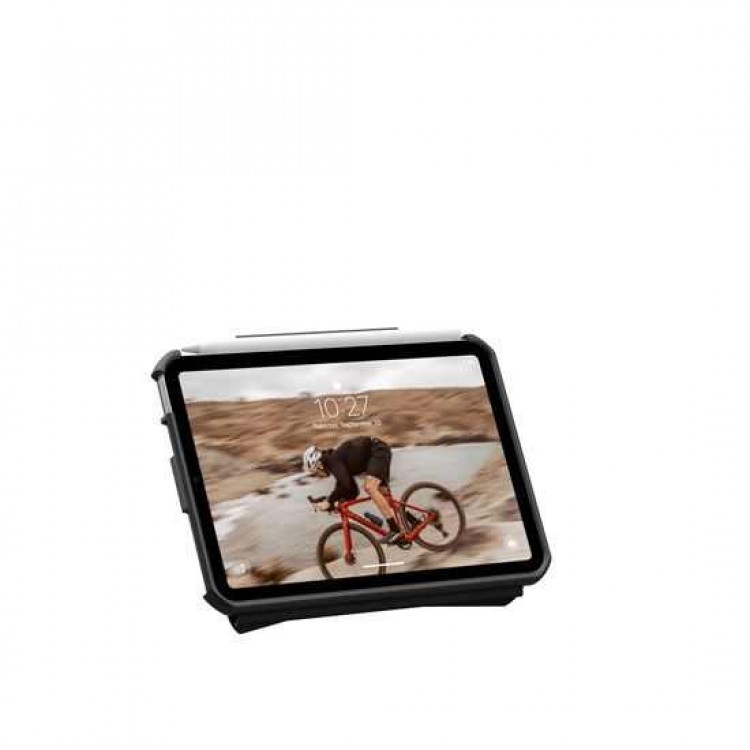 Θήκη UAG folio Essential Armor Pencil Pen Holder για Apple iPad Mini 8.3 (2024/21 - 6ης/7ης Γενιάς) - ΔΙΑΦΑΝΟ ΜΑΥΡΟ - 124485114040