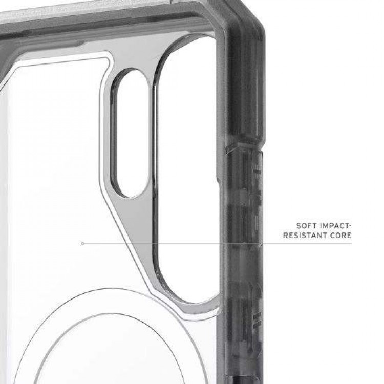 Case UAG Trooper MagSafe με Προστατευτικό πλαίσιο/θύρα φόρτισης για Samsung Galaxy S26 Ultra 6.9 5G 2026 - ΔΙΑΦΑΝΟ/ΓΚΡΙ - 214516114G31