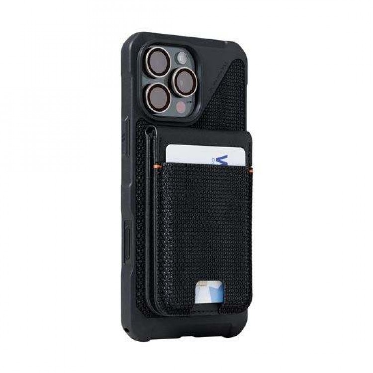 UAG Metropolis universal MagSafe Μαγνητικό Πορτοφόλι 5Xπιστωτικών καρτών με Βάση στήριξης - Kevlar ΜΑΥΡΟ - 964445113940