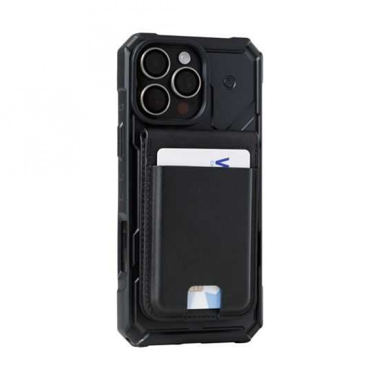 UAG Metropolis universal MagSafe Μαγνητικό Πορτοφόλι 5Xπιστωτικών καρτών με Βάση στήριξης - Vegan ΔΕΡΜΑΤΙΝΟ ΜΑΥΡΟ - 964445114040