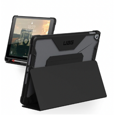 Case UAG Plyo Cover for Apple iPad 10.2 2019/20/21, 7/8/9th Gen - Polybag  - Black Ice - 121912B74043