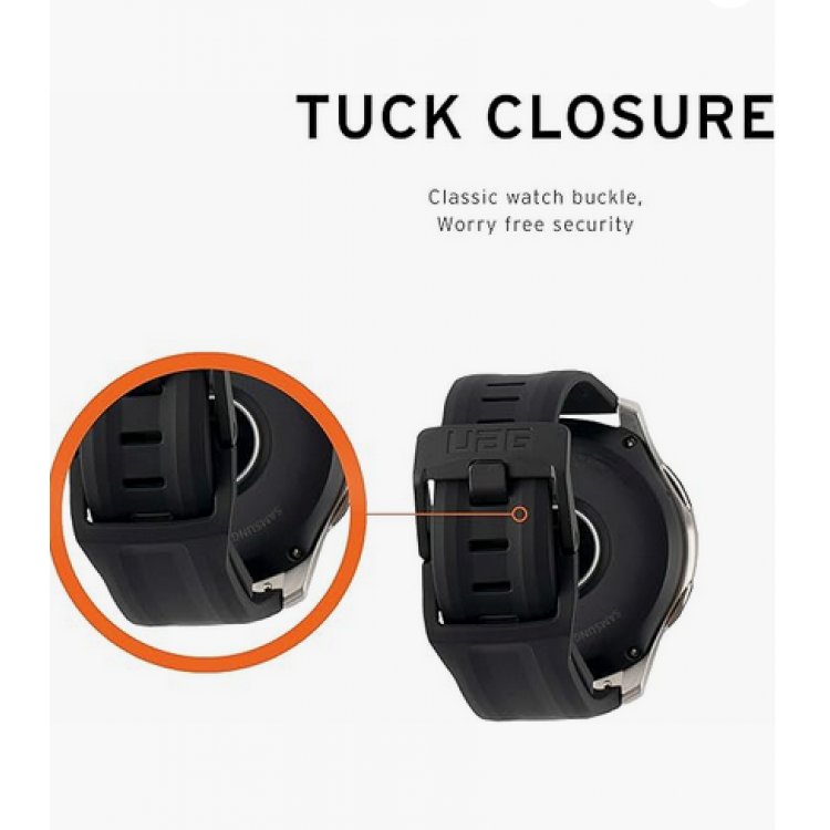 UAG Scout Strap για SAMSUNG Galaxy Watch 42mm, Watch 3 41 mm, Active 1/2 40mm, Watch 6 44/40mm, Watch 6 Classic 47/43 mm, Watch 5 Pro 45 mm, Watch4 44/40 mm - ΜΑΥΡΟ - 291818114040