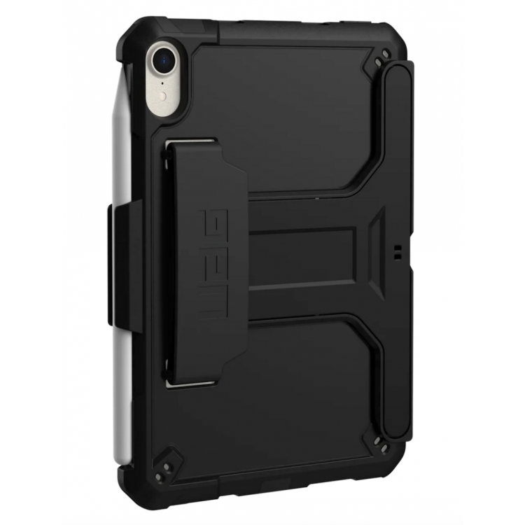 Θήκη UAG SCOUT με βάση και Χειρολαβή για Apple iPad mini 6 2021, mini 7 2024 - MAYΡΟ - ‎POLYBAG - 124014B14040