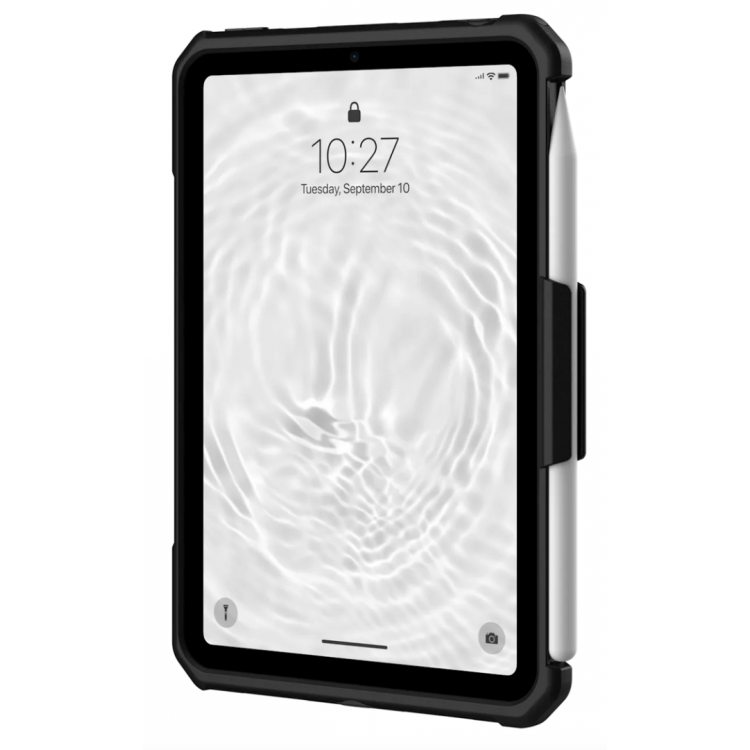 Θήκη UAG SCOUT με βάση και Χειρολαβή για Apple iPad mini 6 2021, mini 7 2024 - MAYΡΟ - ‎POLYBAG - 124014B14040
