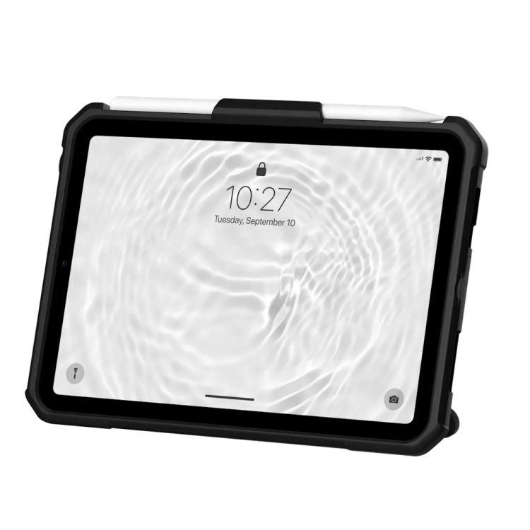 Θήκη UAG SCOUT με βάση και Χειρολαβή για Apple iPad mini 6 2021, mini 7 2024 - MAYΡΟ - ‎POLYBAG - 124014B14040
