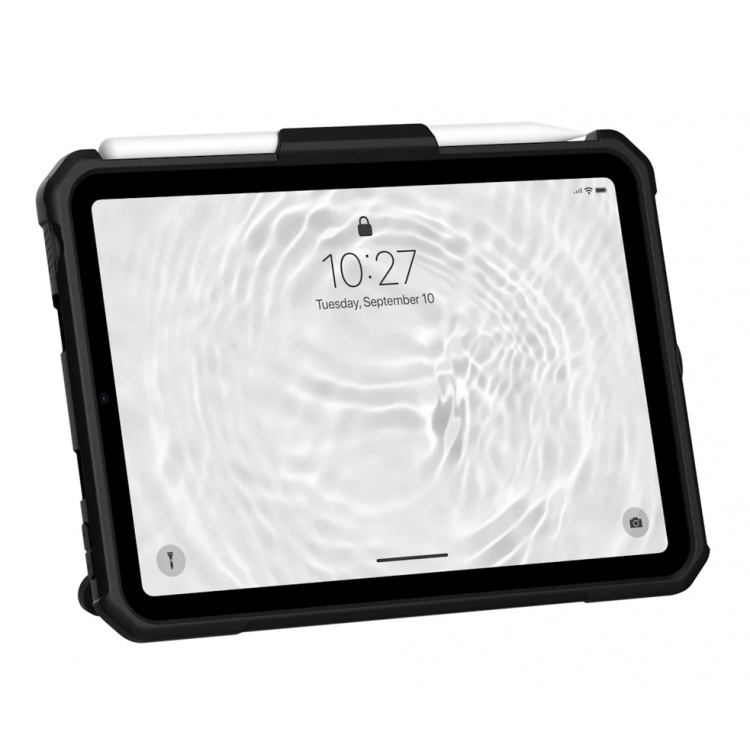 Θήκη UAG SCOUT με βάση και Χειρολαβή για Apple iPad mini 6 2021, mini 7 2024 - MAYΡΟ - ‎POLYBAG - 124014B14040