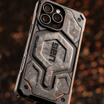 Θήκη UAG MONARCH Pro MagSafe Forged Carbon με Copper, Limited Edition , για Apple iPhone 16 Pro MAX 6.7 2024 - ΜΑΥΡΟ ΠΟΡΤΟΚΑΛΙ - 114457114FCU 