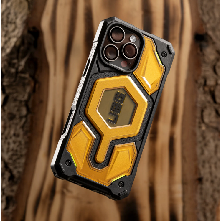 Θήκη UAG MONARCH Pro MagSafe Ultem, Limited Edition , για Apple iPhone 16 Pro MAX 6.7 2024 - Ultem ΜΑΥΡΟ ΚΙΤΡΙΝΟ - 114457118787 