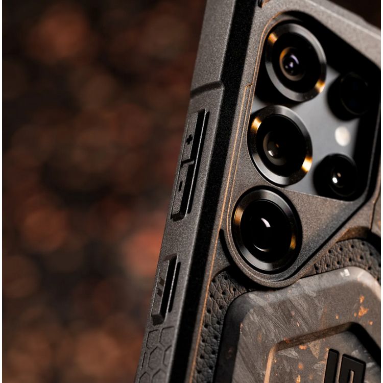 Θήκη UAG MONARCH Pro MagSafe Forged Carbon με Copper, Limited Edition , για Samsung Galaxy S25 Ultra 5G 2025 - ΜΑΥΡΟ ΠΟΡΤΟΚΑΛΙ - 214461114FCU 