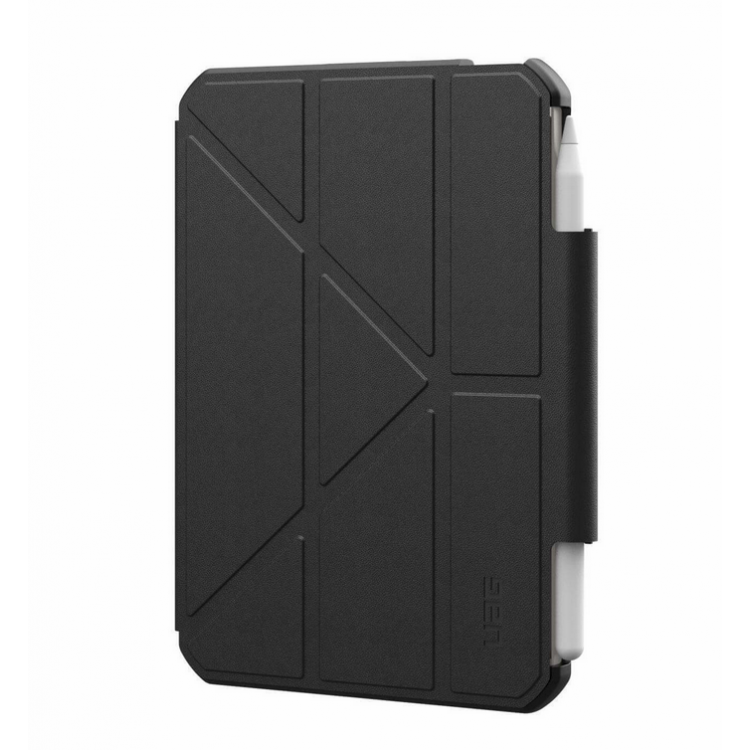 Θήκη UAG folio Essential Armor Pencil Pen Holder για Apple iPad Mini 8.3 (2024/21 - 6ης/7ης Γενιάς) - ΔΙΑΦΑΝΟ ΜΑΥΡΟ - 124485114040
