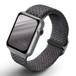 UNIQ Aspen Braided DE Strap Λουράκι για Apple Watch series 4/5/6/7/SE/8/9/10/11 - 38/40/41/42mm - Γκρι/ Γρανίτη - UNIQ409GRAGRY