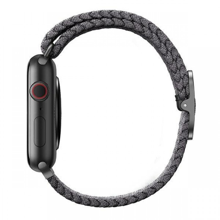 UNIQ Aspen Braided DE Strap Λουράκι για Apple Watch series 4/5/6/7/SE/8/9/10/11 - 38/40/41/42mm - Γκρι/ Γρανίτη - UNIQ409GRAGRY
