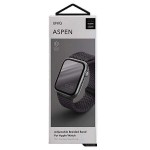 UNIQ Aspen Braided DE Strap Λουράκι για Apple Watch series 4/5/6/7/SE/8/9/10/11 - 38/40/41/42mm - Γκρι/ Γρανίτη - UNIQ409GRAGRY