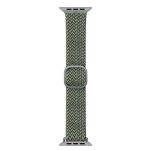 UNIQ Aspen Braided DE Strap Λουράκι για Apple Watch series 4/5/6/7/SE/8/9/10 - 38/40/41/42mm - ΠΡΑΣΙΝΟ / Cypress ΧΑΚΙ  - UNIQ410CYPGRN