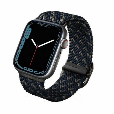 UNIQ Aspen Braided DE Strap for Apple Watch series 4/5/6/7/SΕ - 45/44/42mm - Obsidian Blue - UNIQ578BLU
