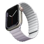 UNIQ Revix Reversible Μαγνητικό BAND Λουράκι για Apple Watch series 4/5/6/7/SE/8/9/10/Ultra 1/2 - 44/45/46/49mm - ΛΕΥΚΟ ΜΩΒ - UNIQ739