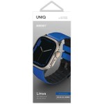 UNIQ Linus Airosoft Silicone BAND Λουράκι σιλικόνης για Apple Watch series 4/5/6/7/SE/8/9/10/Ultra 1/2 - 44/45/46/49mm - ΜΠΛΕ/Racing Blue  - UNIQ897