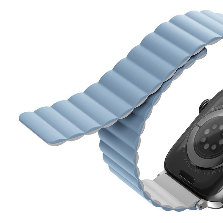 UNIQ Revix Reversible Μαγνητικό BAND Λουράκι για Apple Watch series 4/5/6/7/SE 40/41mm - ΛΕΥΚΟ ΜΠΛΕ -  UNIQ622WHTBLU