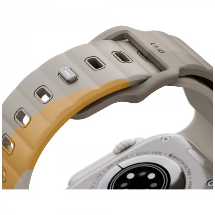 UNIQ Stride De Rubber BAND Λουράκι για Apple Watch series 4/5/6/7/SE/8/910/Ultra 1/2/3 - 42/44/45/46/49mm - ΜΠΕΖ - UNIQ1540