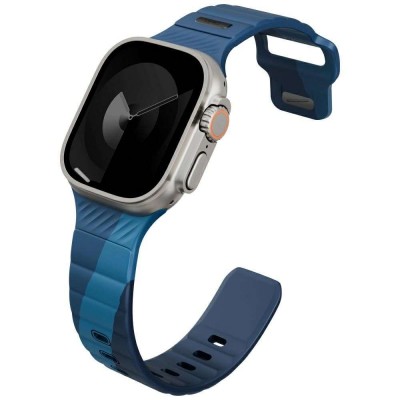 UNIQ Stride De Rubber BAND Λουράκι για Apple Watch series 4/5/6/7/SE/8/910/Ultra 1/2/3 - 42/44/45/46/49mm - Storm / NAVY ΜΠΛΕ - UNIQ1542