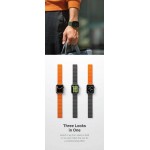 UNIQ Revix Reversible Μαγνητικό BAND Λουράκι για Apple Watch series 4/5/6/7/SE 44/45mm - ΓΚΡΙ ΠΟΡΤΟΚΑΛΙ - UNIQ629GRYORG