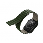 UNIQ Revix Reversible Μαγνητικό BAND Λουράκι για Apple Watch series 4/5/6/7/8/SE & ULTRA 42/44/45/49mm - ΠΡΑΣΙΝΟ Taupe ΓΚΡΙ - UNIQ-45ΜΜ-REVGRNTPE
