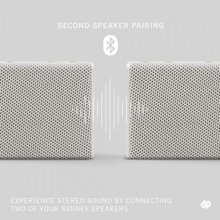 Urbanista Sydney Bluetooth 5.0 Φορητό Ασύρματο Ηχείο, Water-resistant (IPX5) Palm Sized - ΛΕΥΚΟ Mist - UR-1035525